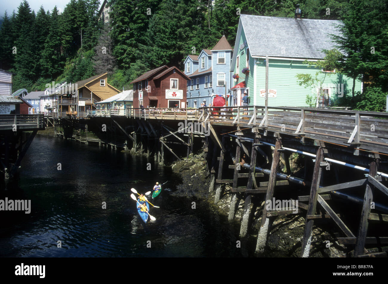 Juneau Alaska capitol government village town city forest tourist kayak