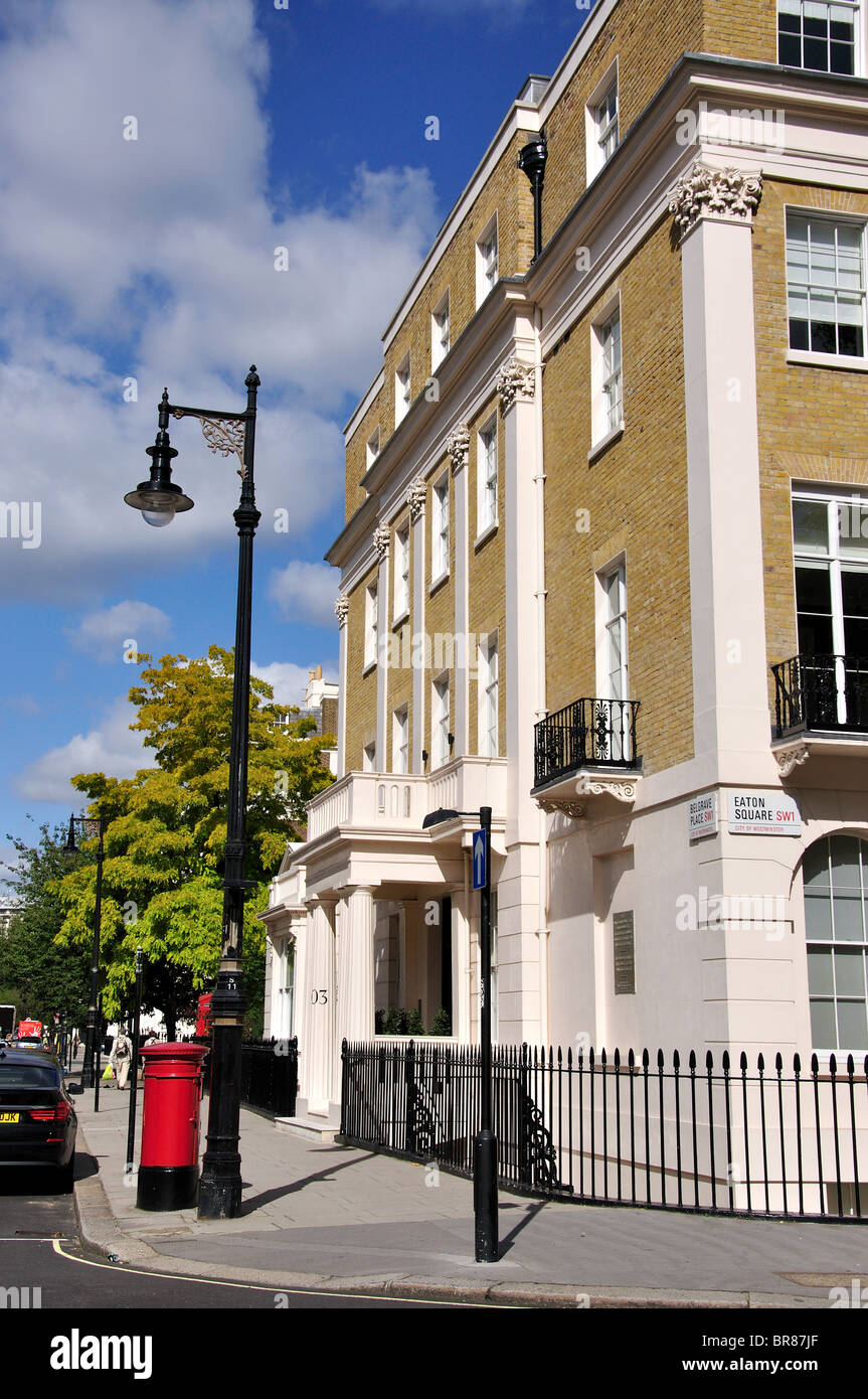 Upper Belgrave Street, Belgravia, City of Westminster, Greater London, England, United Kingdom Stock Photo