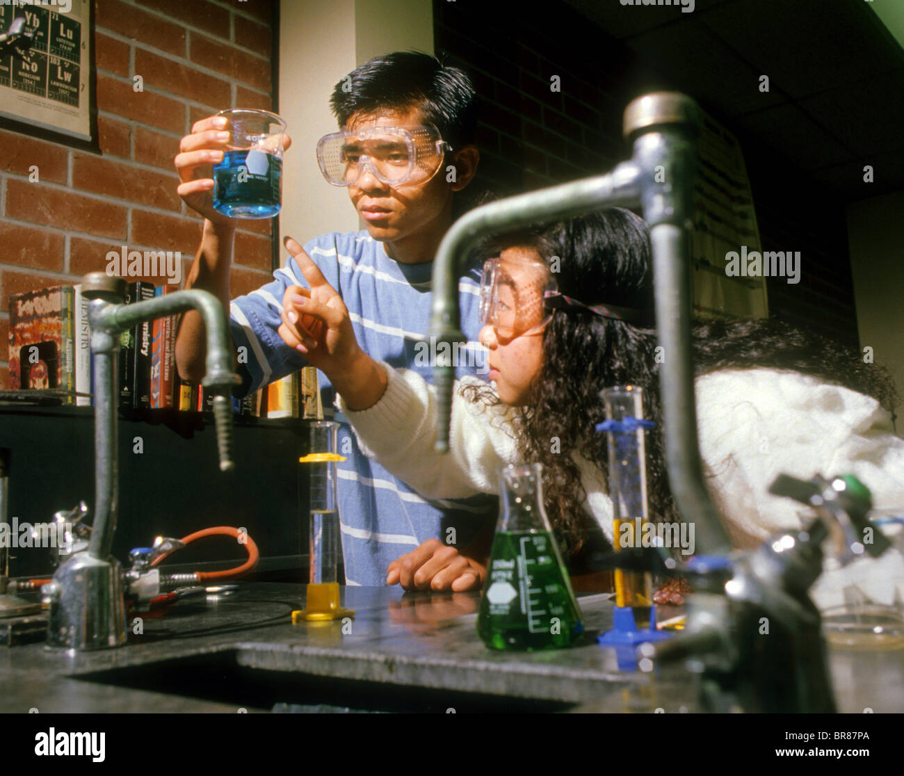 high school science experiment chemistry chemical color change eye