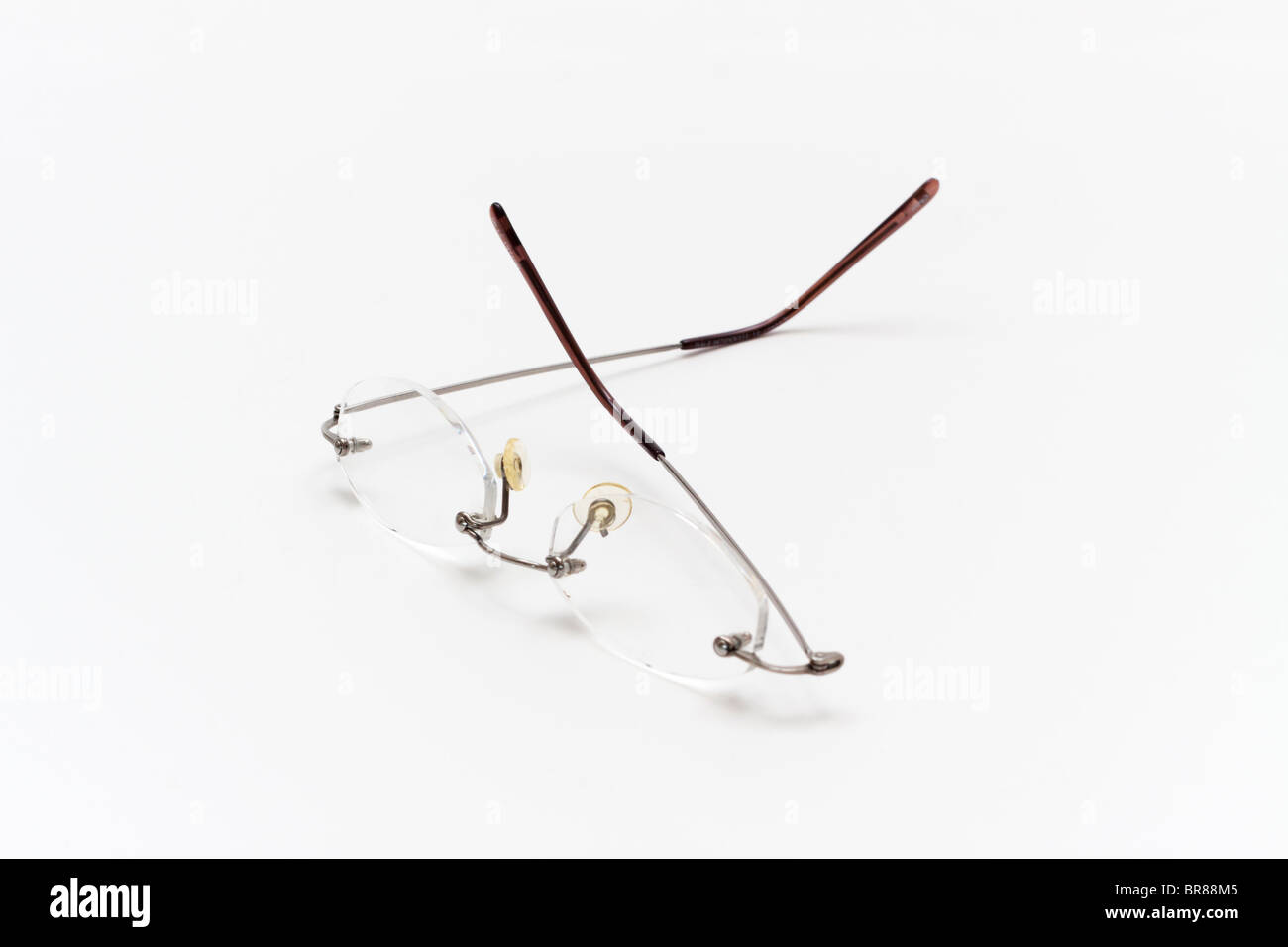 A pair of reading glasses Stock Photo