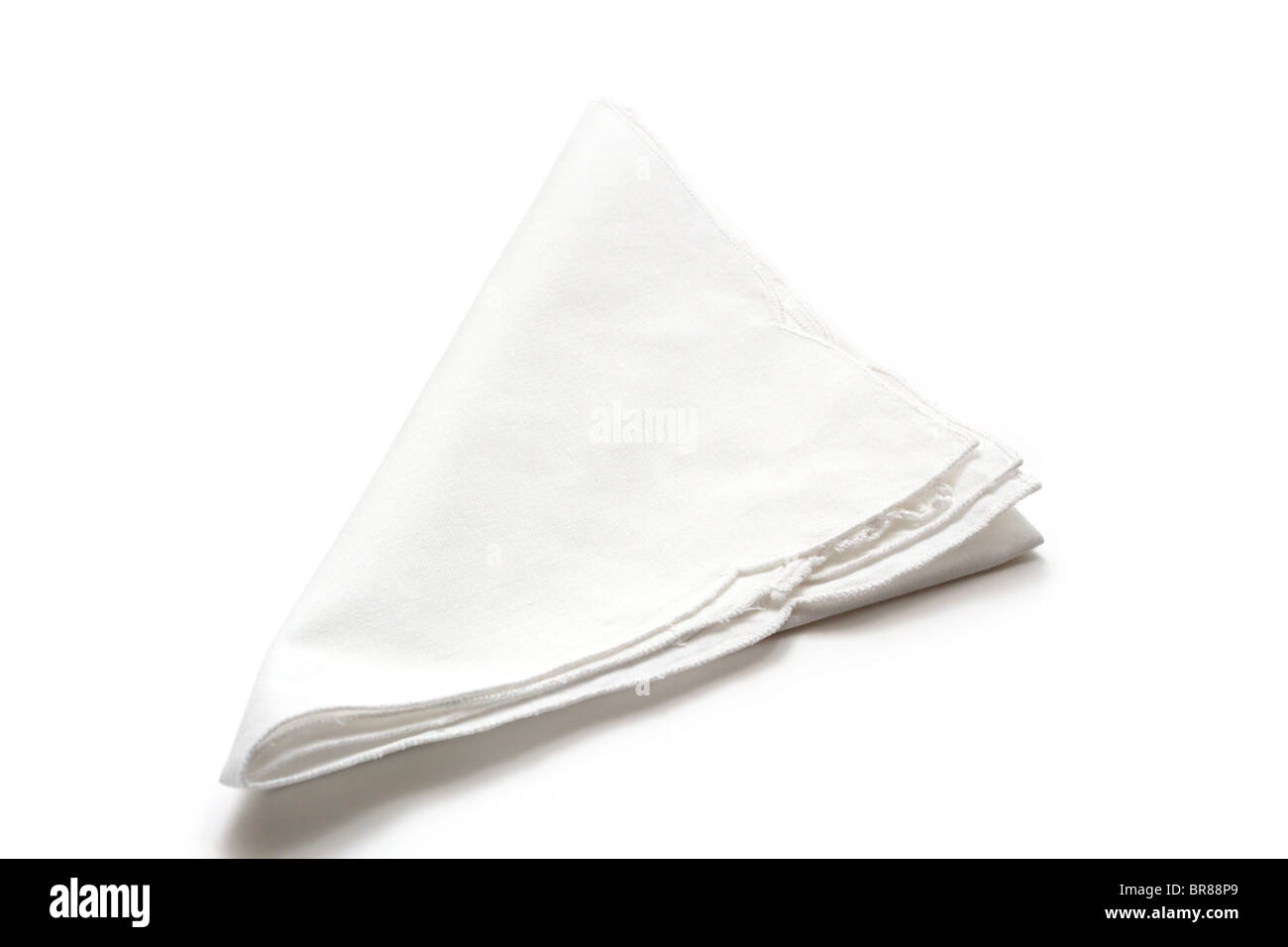 White cotton napkin Stock Photo