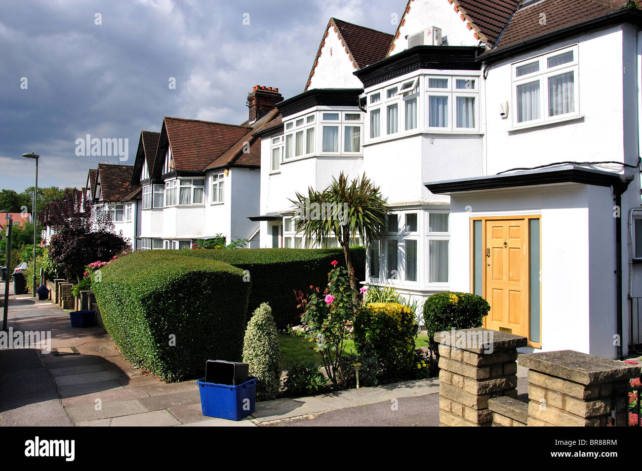 Suburban houses, Heathfield Gardens, Brent Cross, London Borough of