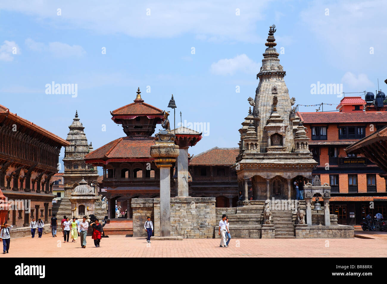 Durbar Square, Bhaktapur, Kathmandu Valley, Nepal Stock Photo