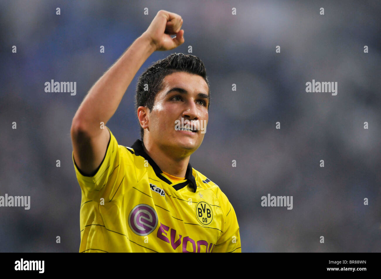 Nuri Sahin of Dortmund celebrates during the Bundesliga match Schalke 04 vs  Borussia Dortmund Stock Photo - Alamy