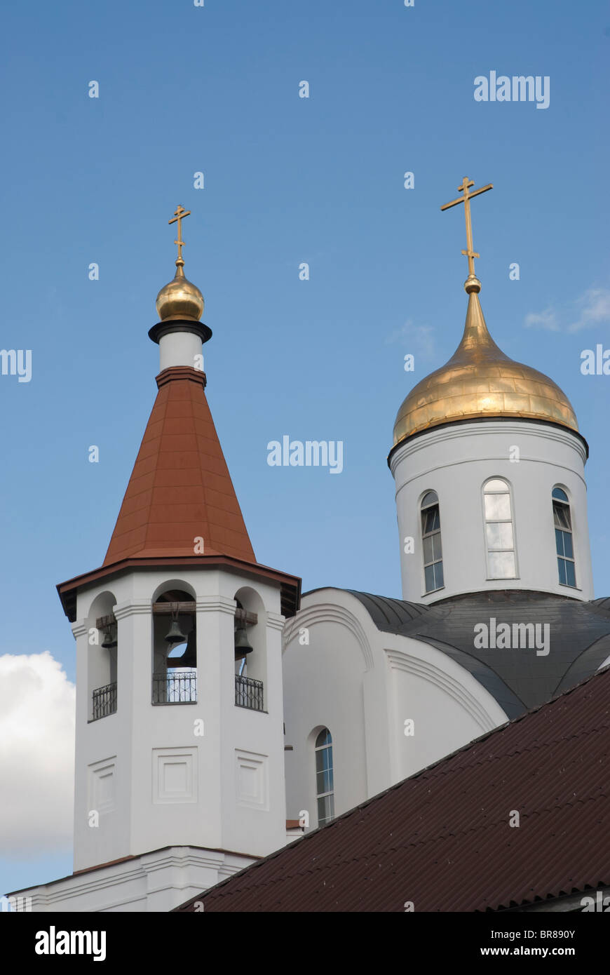 Bell tower of the Russian orthodox church Stock Photo - Alamy