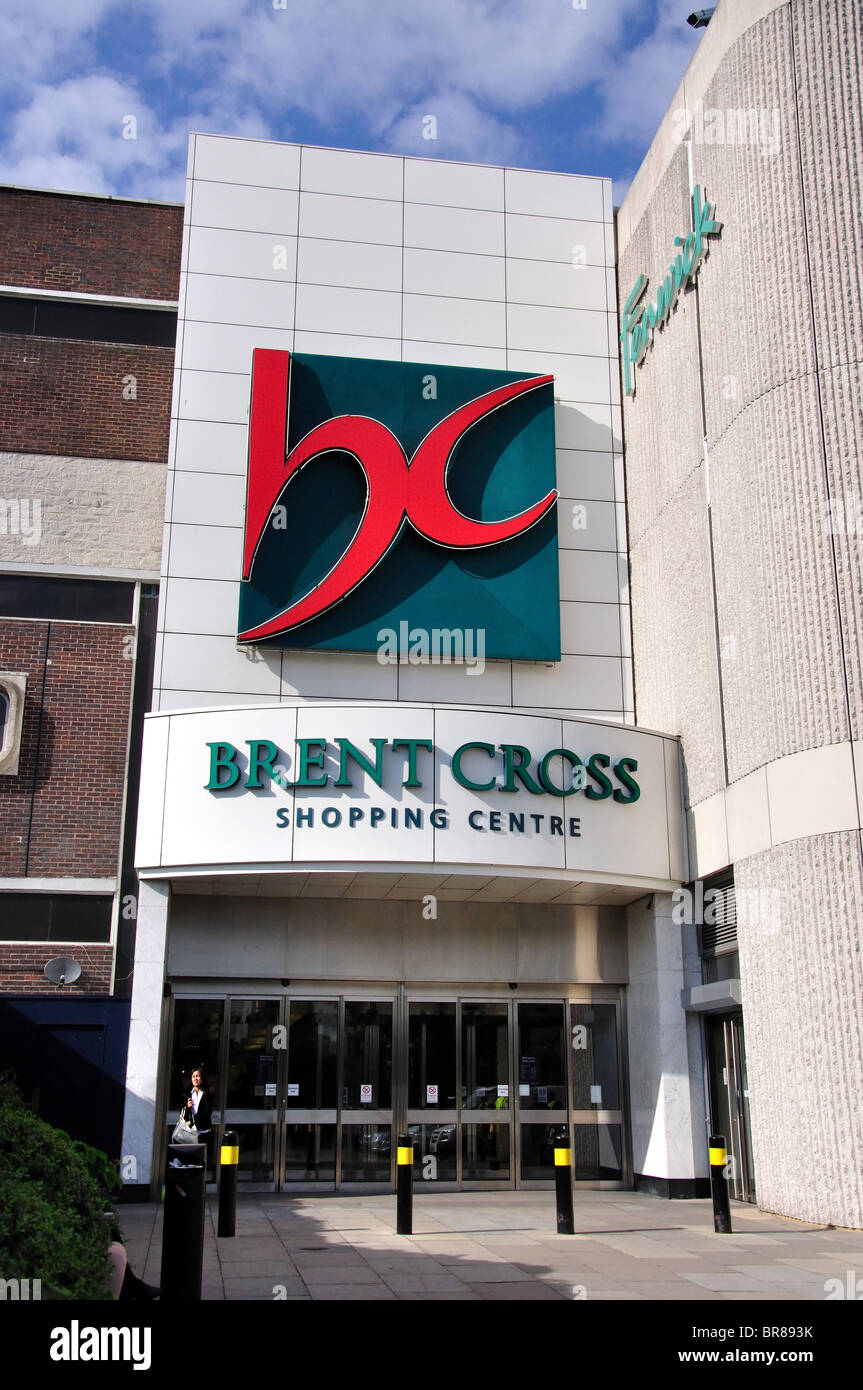 Main entrance, Brent Cross Shopping Centre, Brent Cross, London Borough of Barnet, Greater London, England, United Kingdom Stock Photo