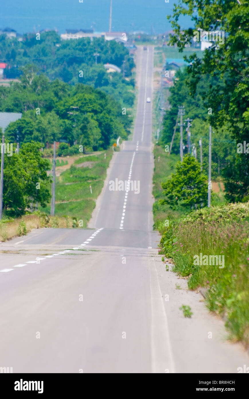 Vertical shot asphalt road hi-res stock photography and images - Alamy