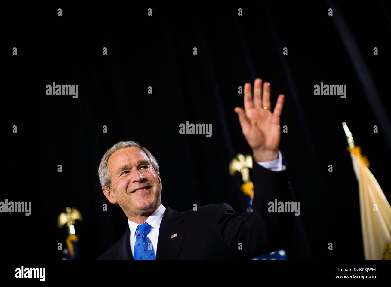 President Bush attends a New Jersey Republican fundraiser Stock Photo