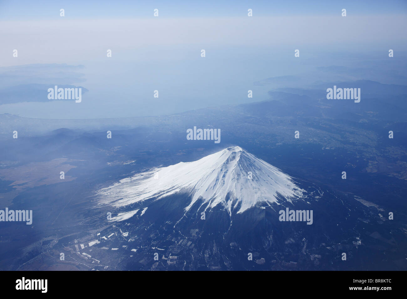 Aerial view of Mt. Fuji Stock Photo