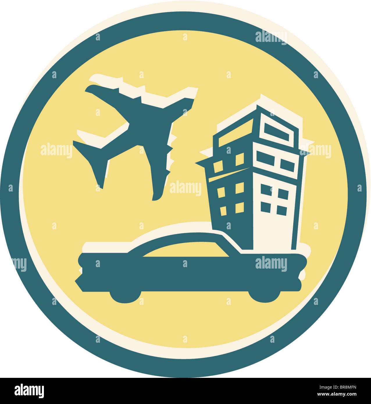 car, plane and hotel Stock Photo - Alamy