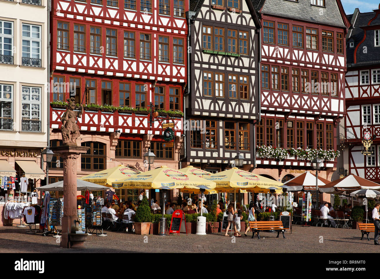 Halftimbered houses at Roemerberg, Frankfurt am Main, Hesse, Germany