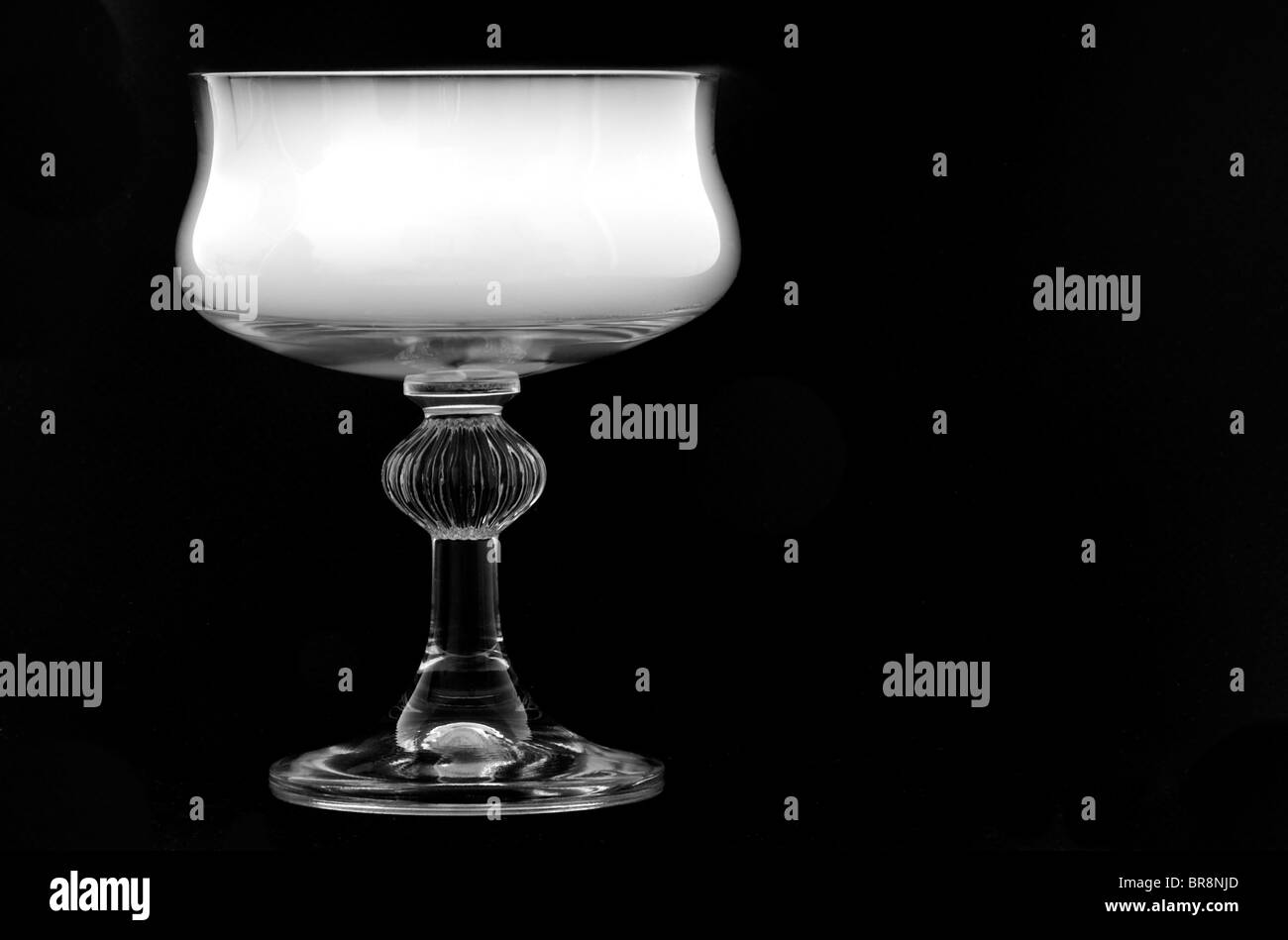 Goblet filled with white vapor Stock Photo