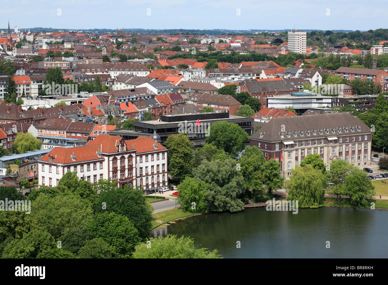 Panoramaansicht von Kiel an der Ostsee in SchleswigHolstein, Kleiner
