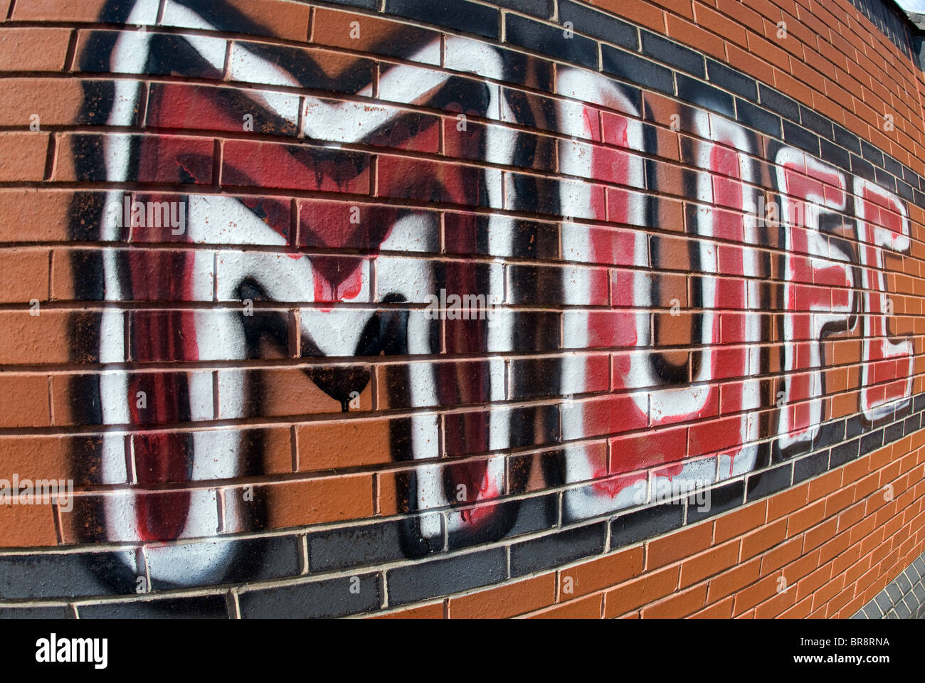 MUFC Graffiti Stock Photo