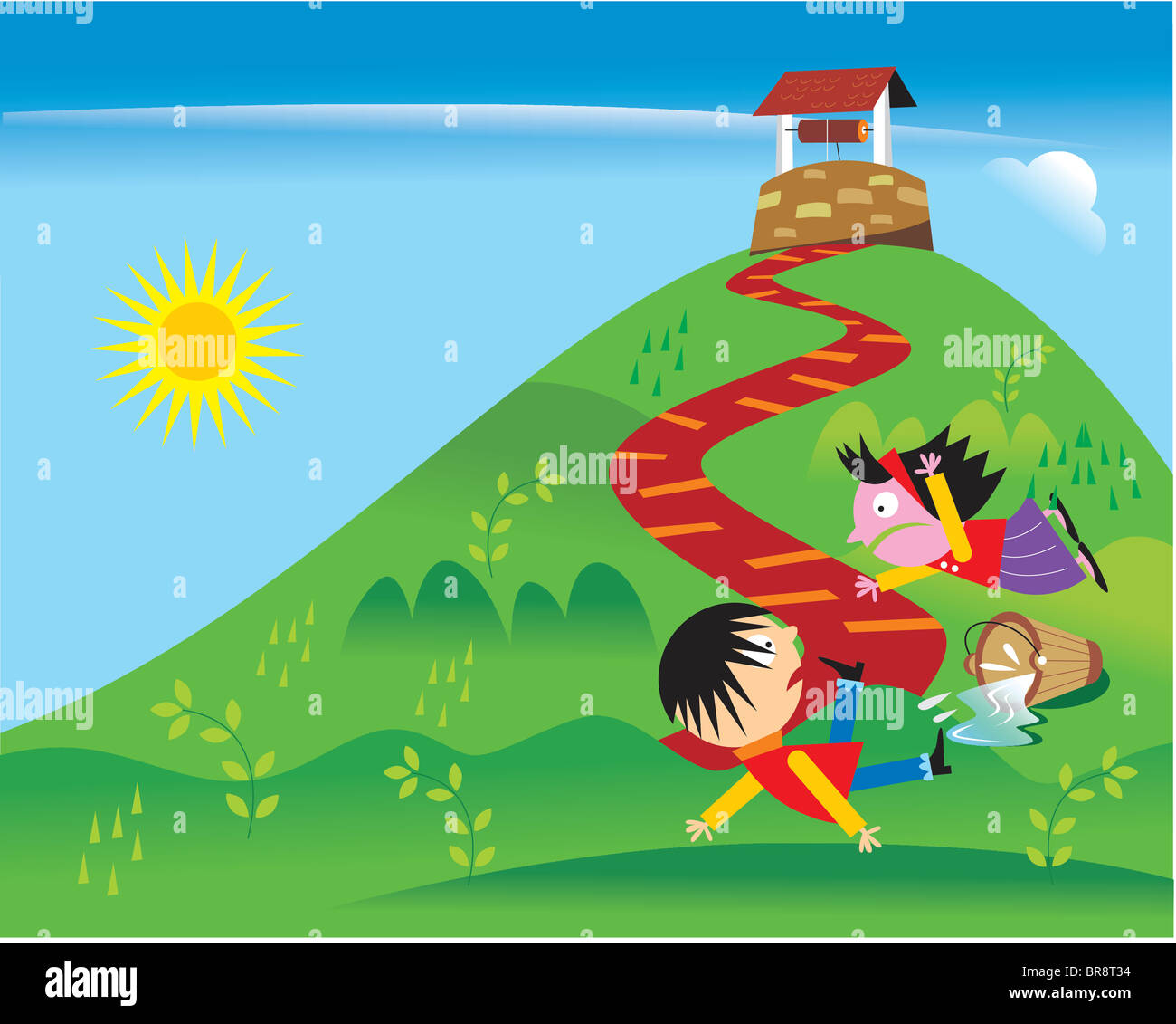Jack Jill Falling Down Hill Hi res Stock Photography And Images Alamy