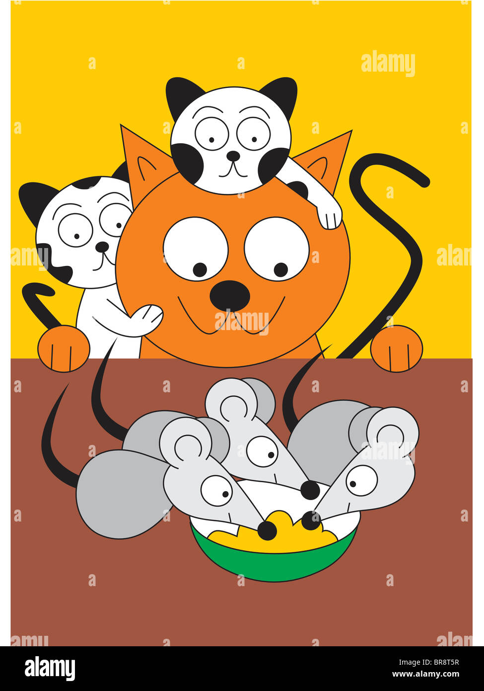 Mice and cat cartoon hires stock photography and images Alamy