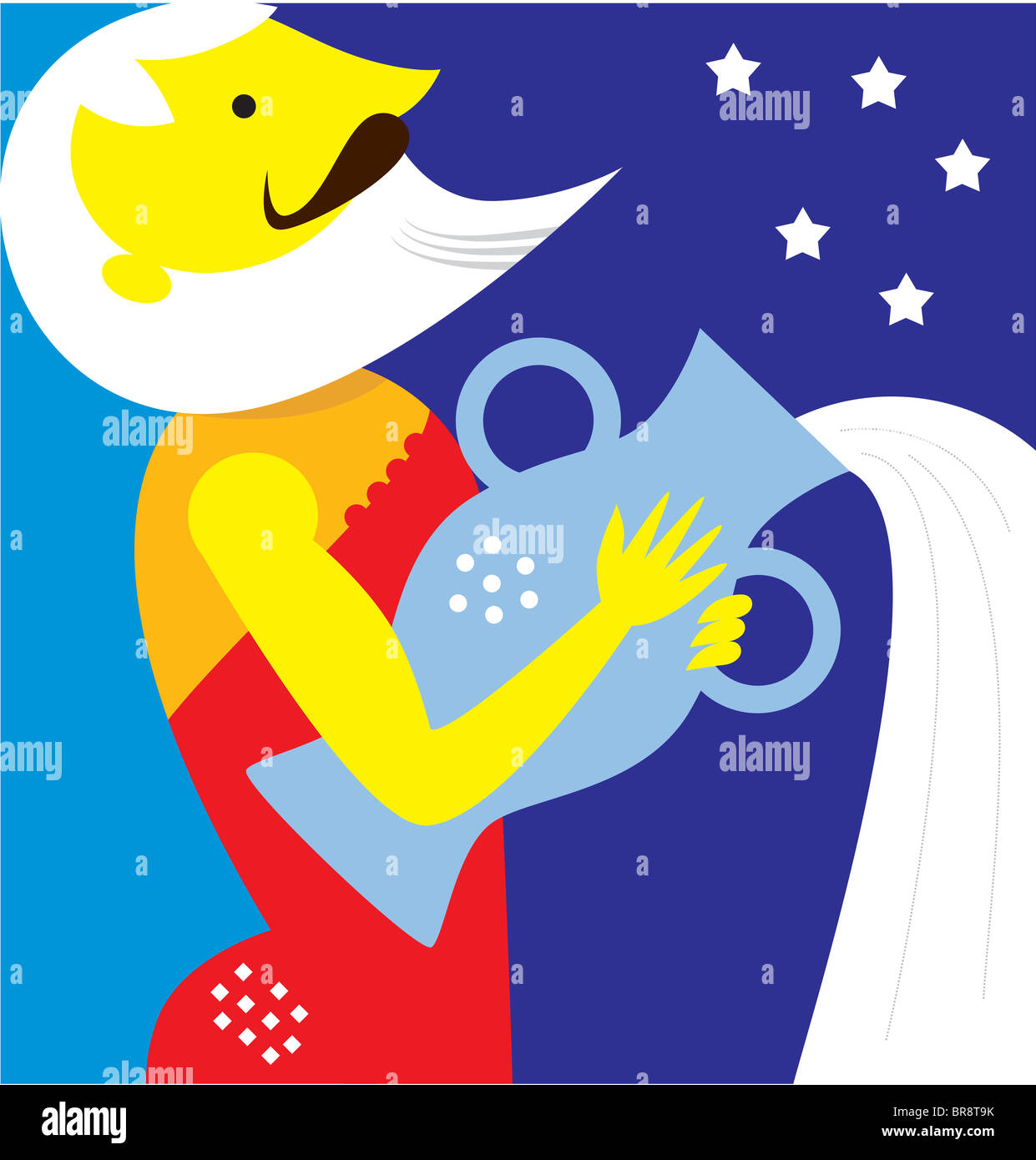 Aquarius The Water Carrier Stock Photo Alamy