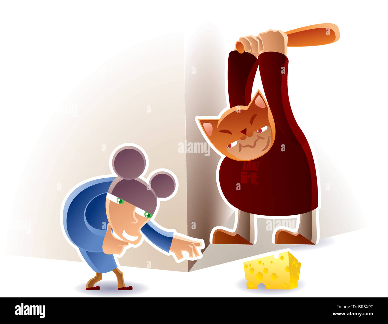 Cartoon cat and mouse hires stock photography and images Alamy