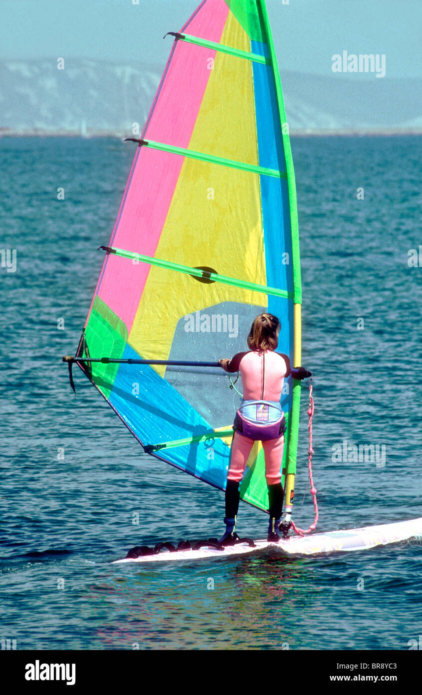 Windsurfing woman hires stock photography and images Alamy