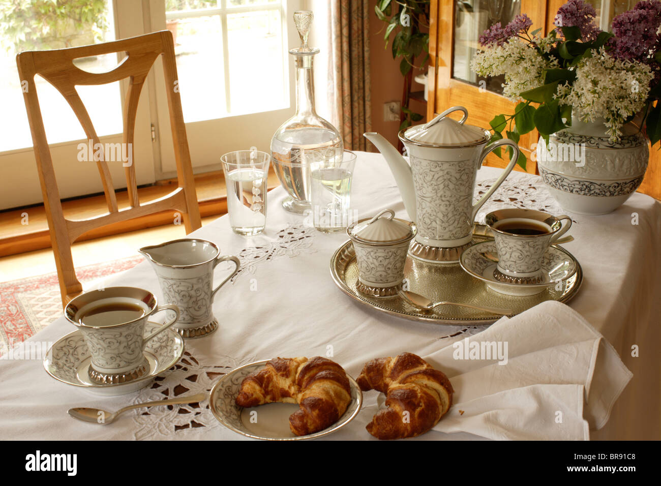 tea set in the interior Stock Photo - Alamy