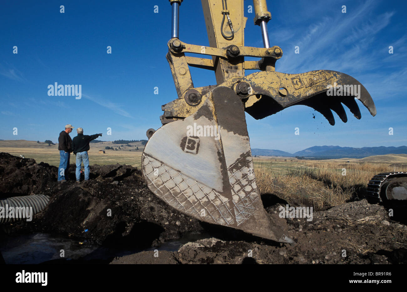 Blackfoot River valley in Montana Stock Photo Alamy