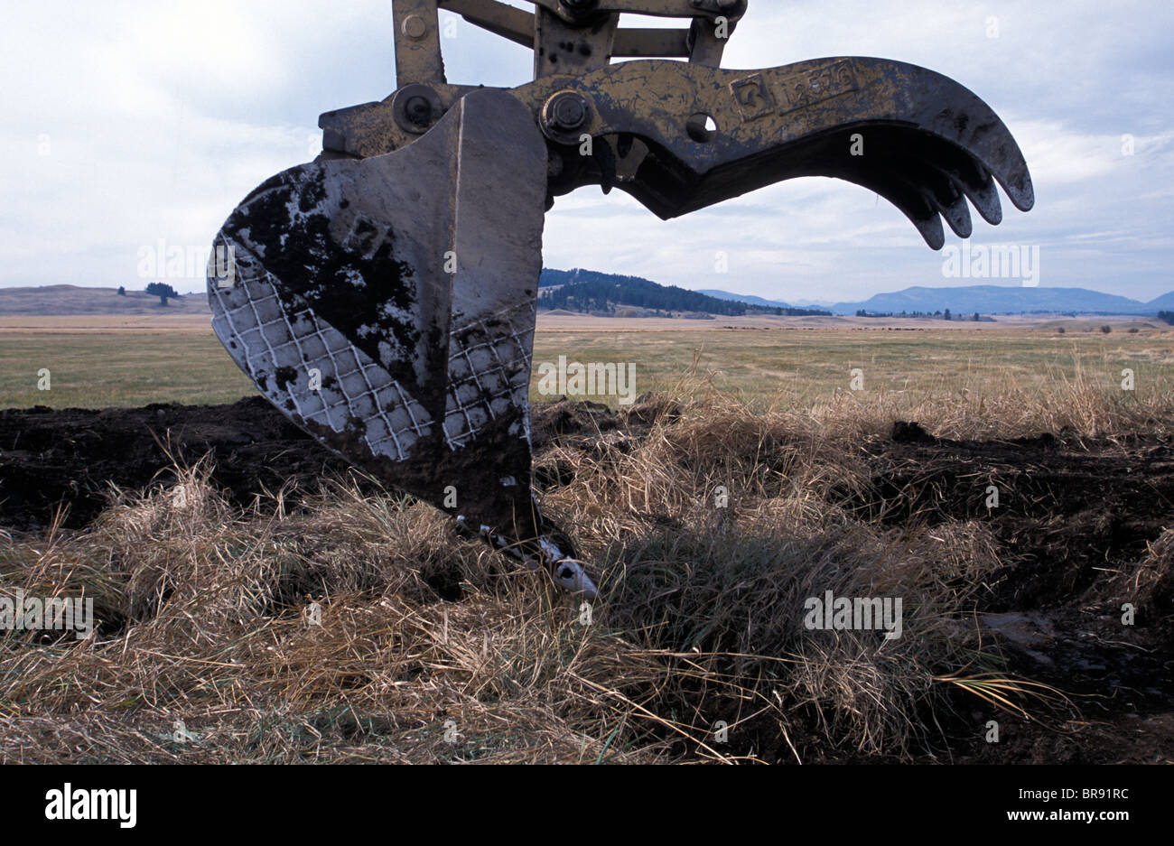 Blackfoot River valley in Montana Stock Photo Alamy