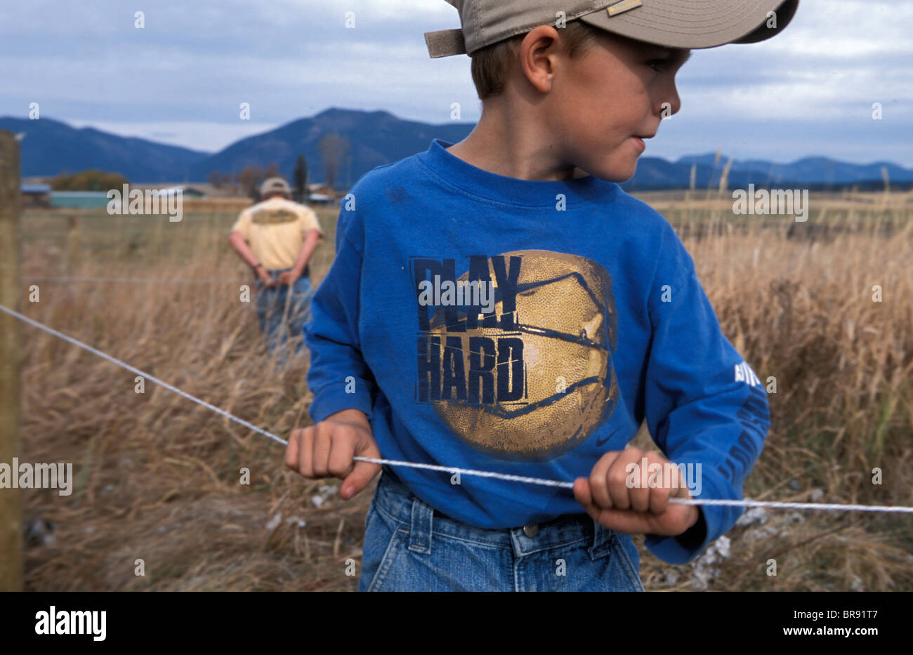 Blackfoot River valley in Montana Stock Photo Alamy