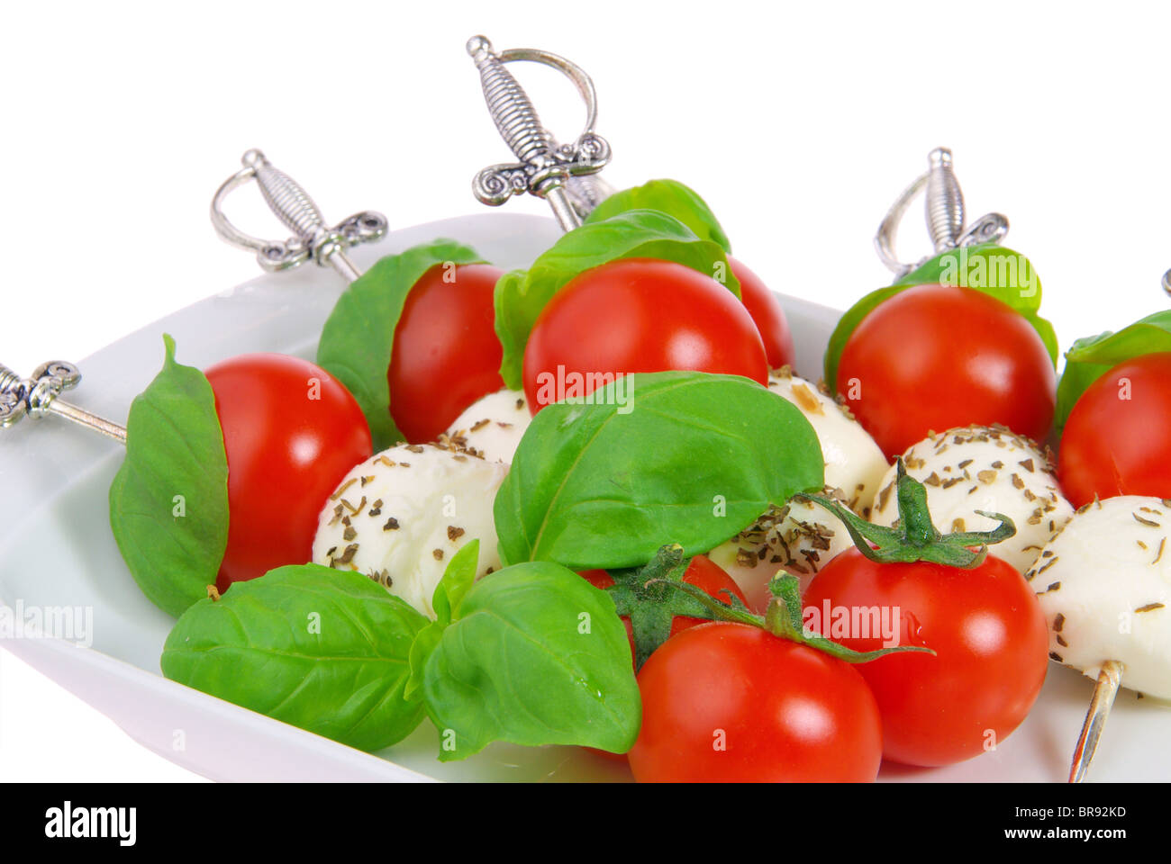 Mozarellaspiess - spit with mozzarella 12 Stock Photo