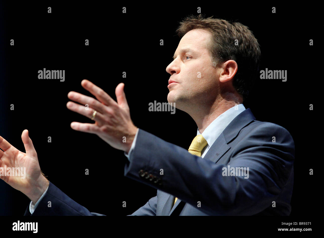 NICK CLEGG MP DEPUTY PRIME MINISTER 20 September 2010 THE AAC LIVERPOOL ENGLAND Stock Photo