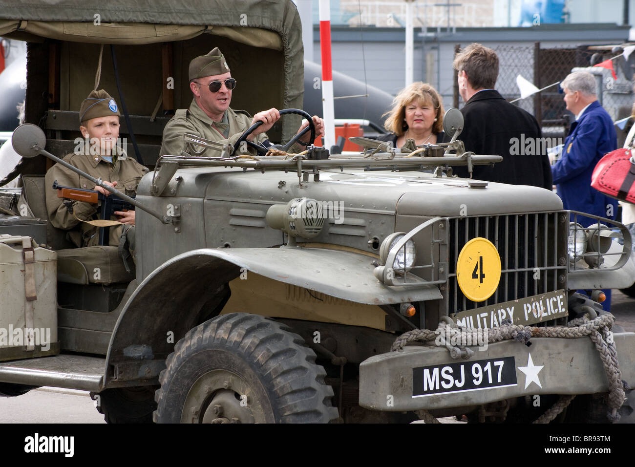 salute to the 1940's featuring reenactments of civilian life in the second world war and the rescue of the army at Dunkirk Stock Photo