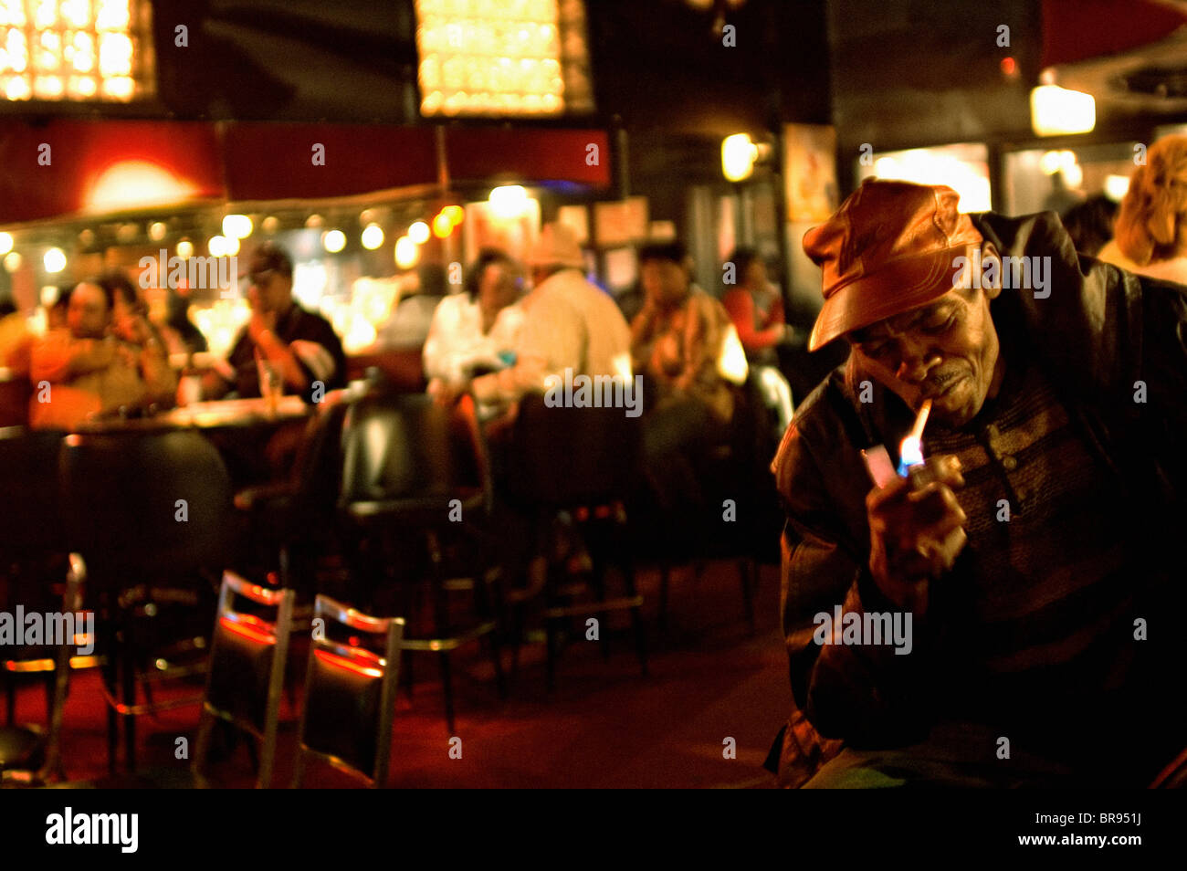 Lee's Unleaded Blues Club on Chicago's South Side Stock Photo