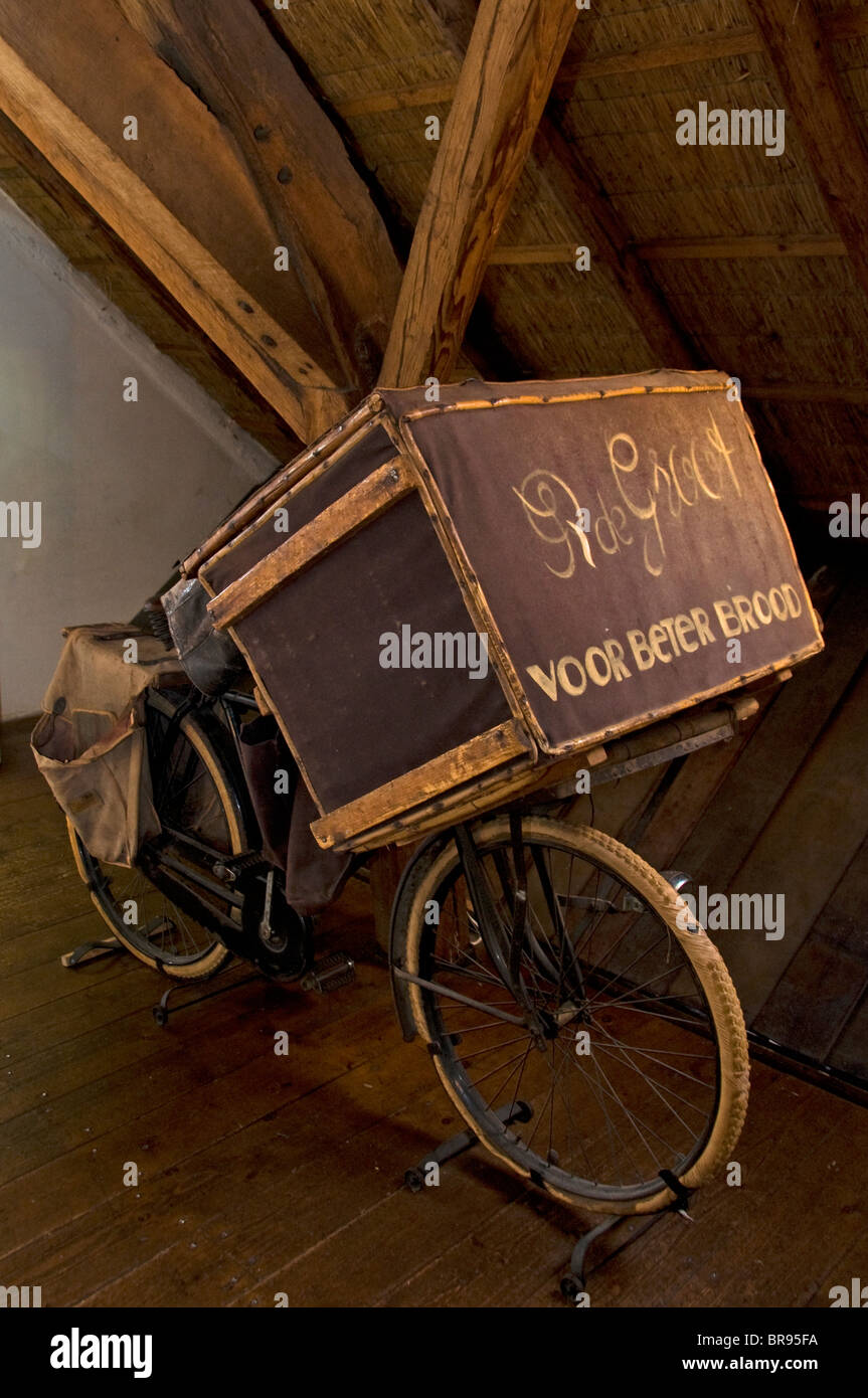 Netherlands Hattum Bakery  Museum Bread Kitchen 1900 1940 Bike Bicycle Stock Photo