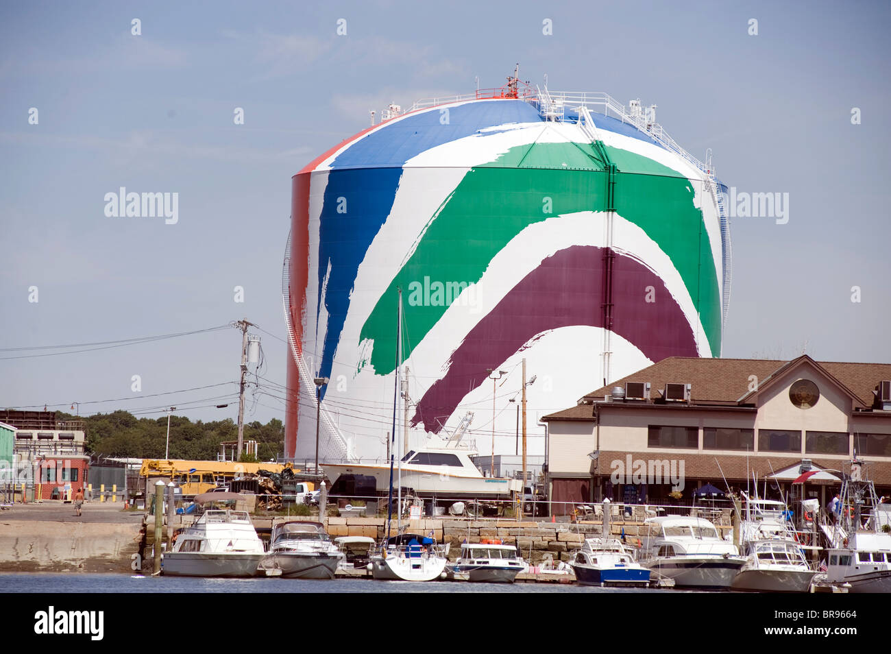Rainbow image on the Boston Gas Tank is the world's largest copyrighted