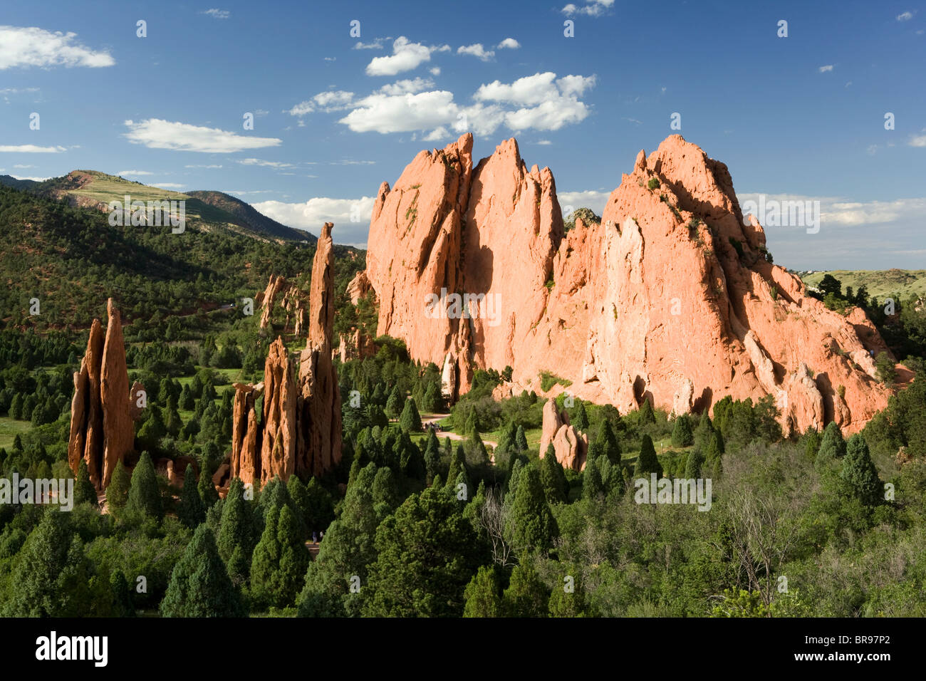 Garden of the Gods Landscape - Colorado Springs, Colorado USA Stock Photo