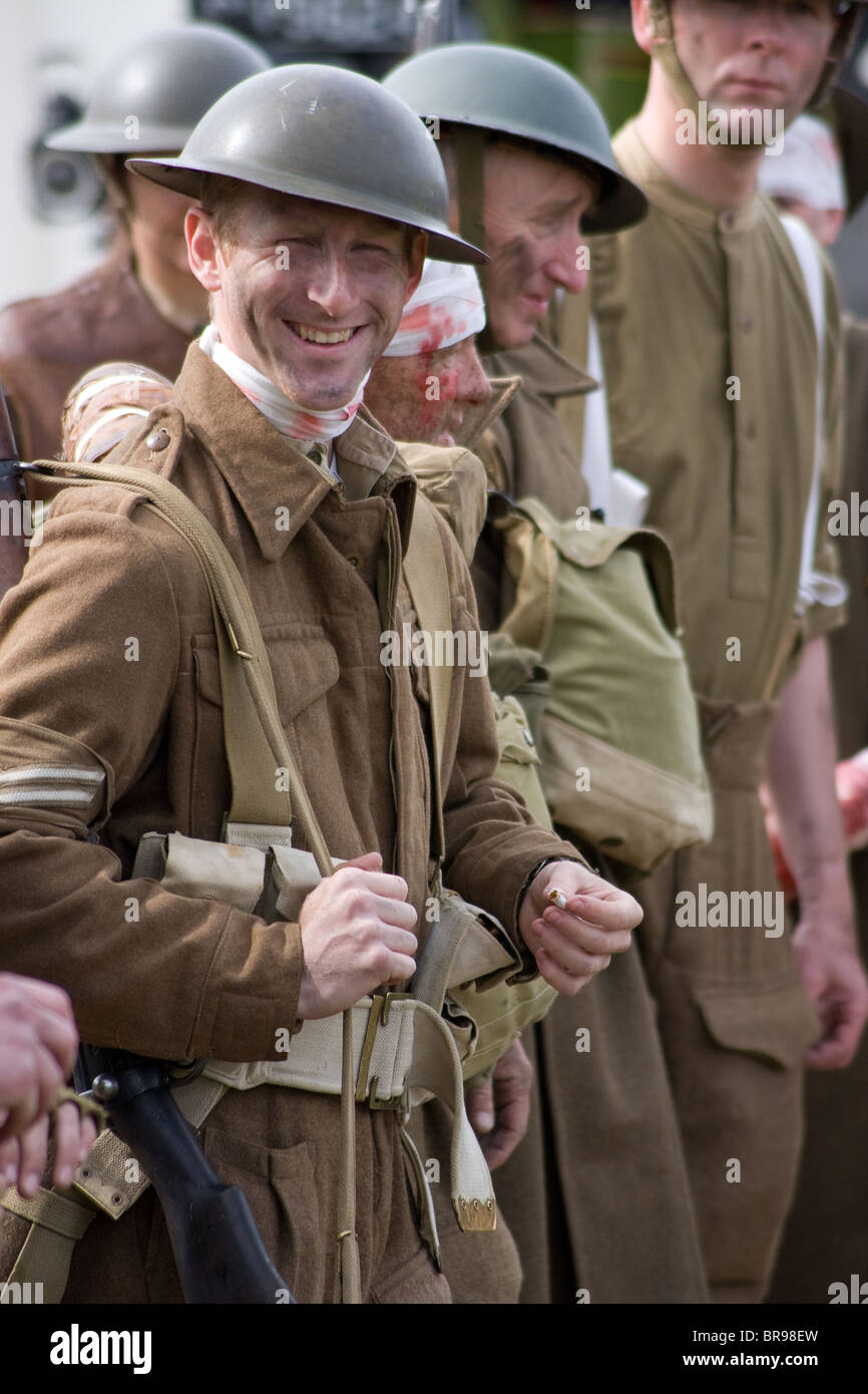 salute to the 1940's featuring reenactments of civilian life in the second world war and the rescue of the army at Dunkirk Stock Photo