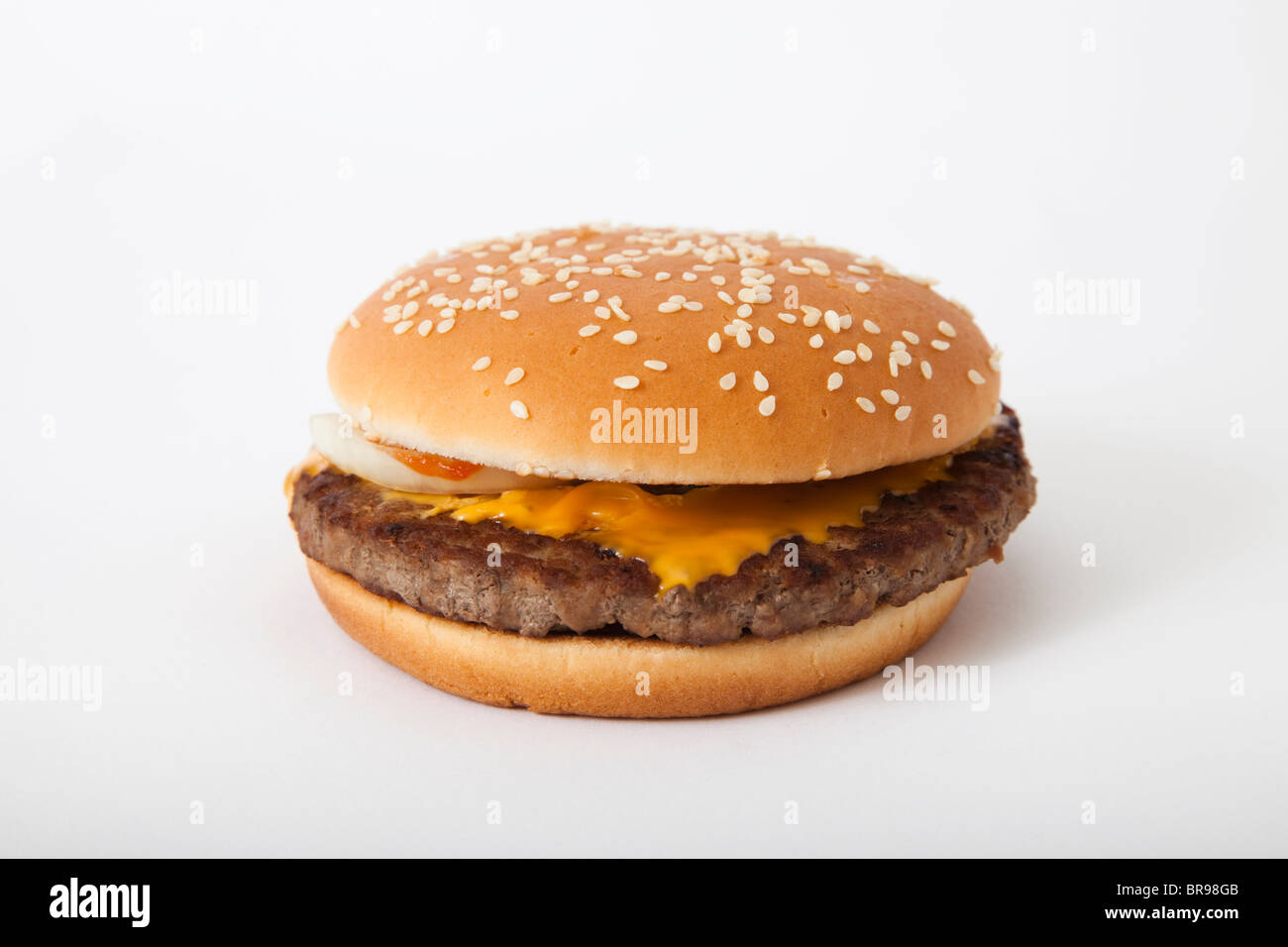 mcdonalds quarter pounder burger 'cheese burger' 'beef burger' Stock Photo