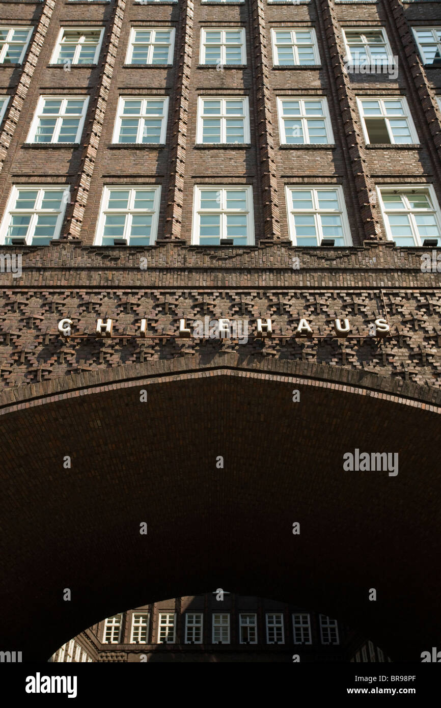 Germany, State of Hamburg, Hamburg. Merchant district, Chilehaus office building. Stock Photo