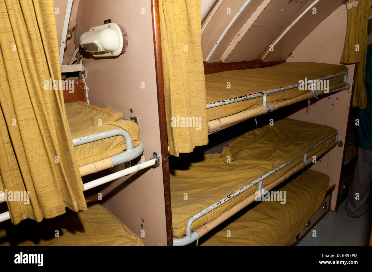 Submarine sleeping area, HMS Alliance, Royal Navy Submarine Museum