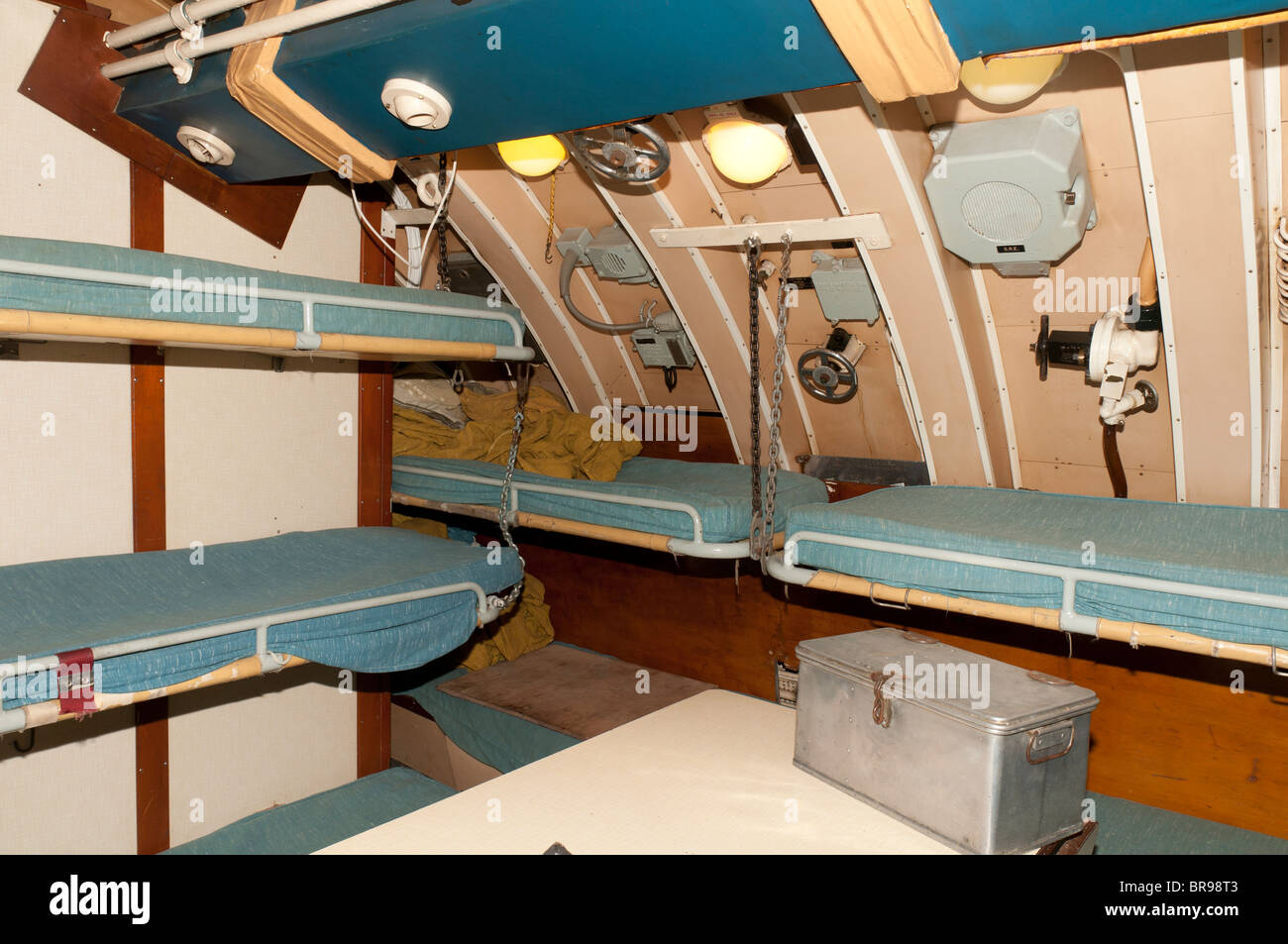 Submarine sleeping area, HMS Alliance, Royal Navy Submarine Museum
