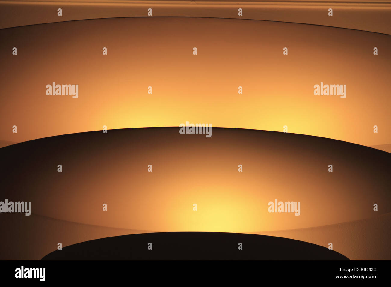 Unusual interior lighting. Stock Photo