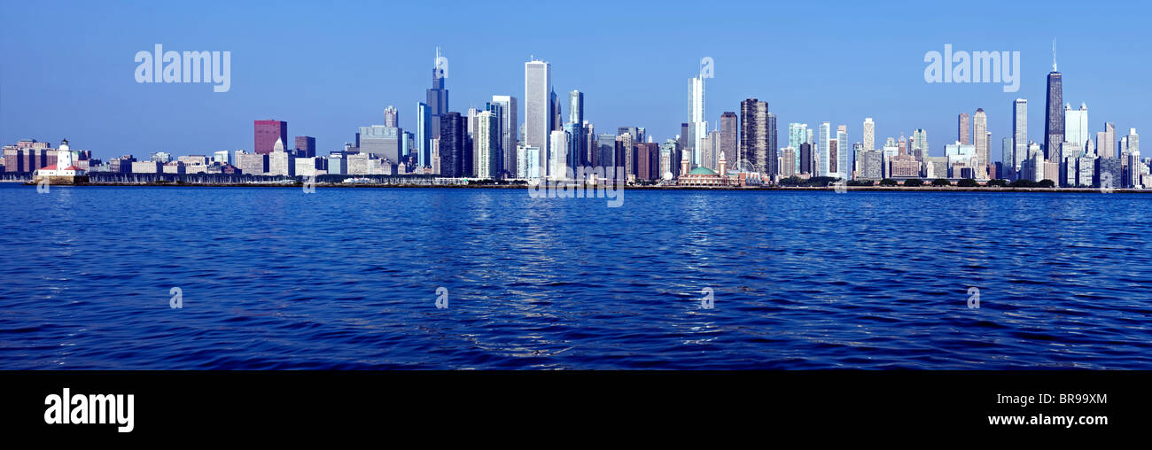 Chicago - Panoramic view Stock Photo
