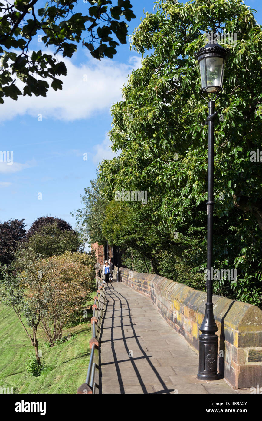 City Walls near the Cathedral, Chester, Cheshire, England, UK Stock Photo