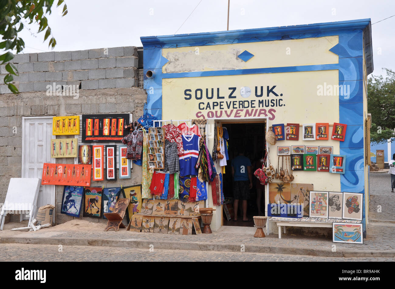 Souvenir shop in Sal, Cape Verde Stock Photo