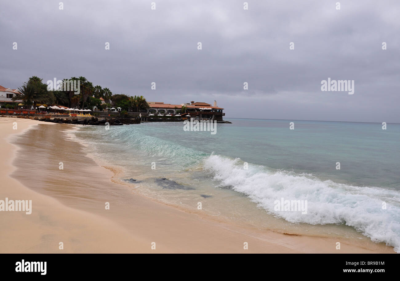 Santa Maria beach in Sal, Cape Verde Stock Photo