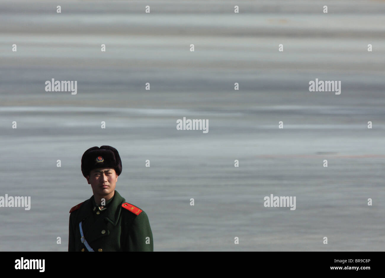 Chinese PLA soldier in Beijing China. Stock Photo