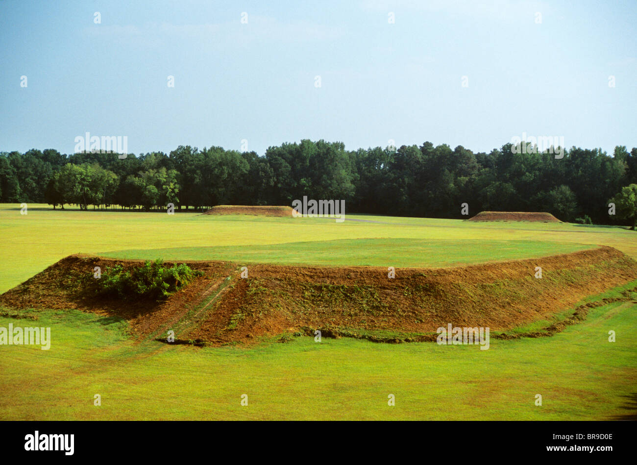 MOUNDVILLE ALABAMA MOUNDS MADE BY MISSISSIPPIAN INDIANS Stock Photo