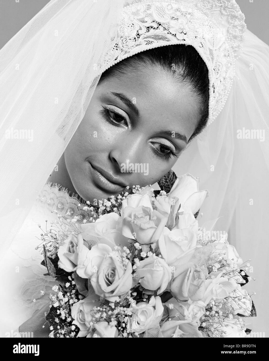 princess polly baby blue dress African american wedding vintage Black and White Stock Photos & Images