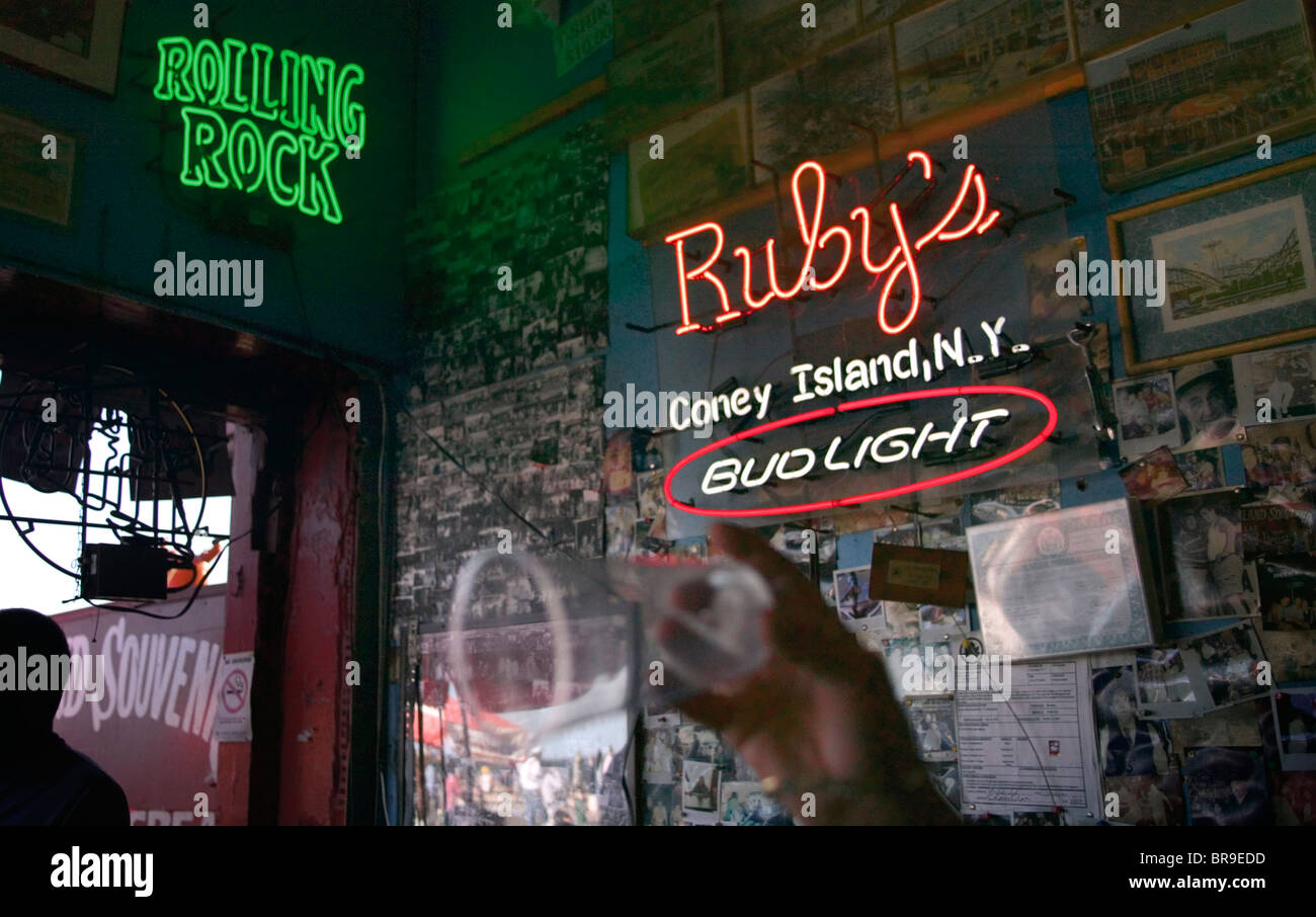 Ruby's Bar Coney Island New York Stock Photo Alamy