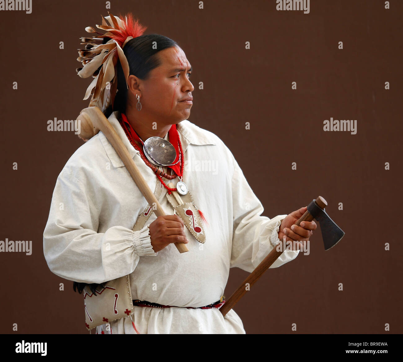 Native american war club hi-res stock photography and images - Alamy