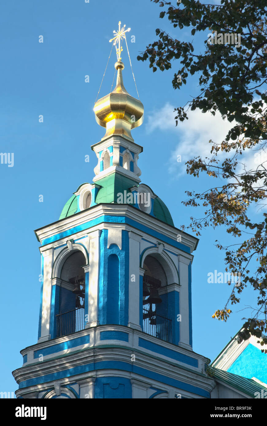 Bell tower of the Russian orthodox church Stock Photo - Alamy